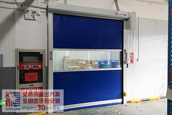 快速門上市電機公司車間倉庫項目