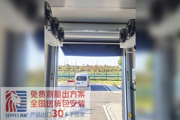 物流出貨口工防快速卷簾門