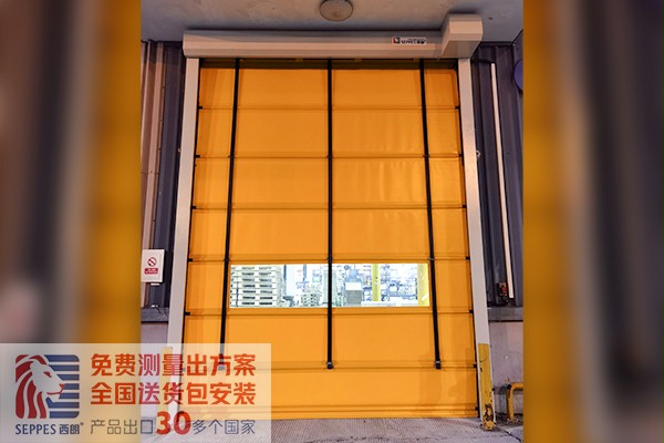 蘇州傳動設備工作車間堆積式快速卷簾門